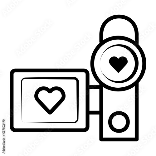 camcorder Line Icon