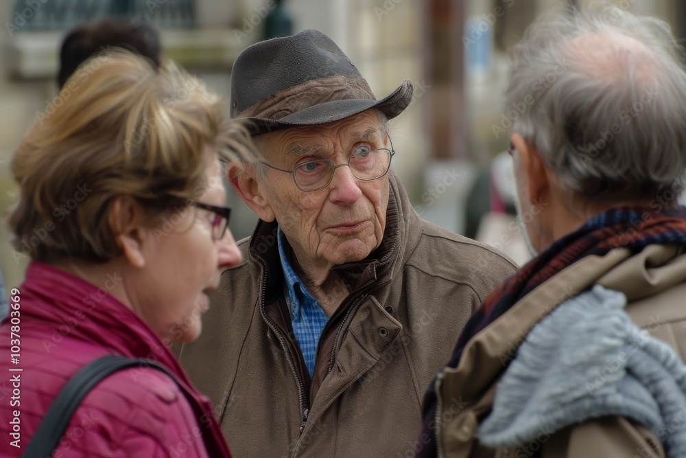 Unidentified people on the street in Zagreb, Croatia Unidentified people on the street in Zagreb, Croatia