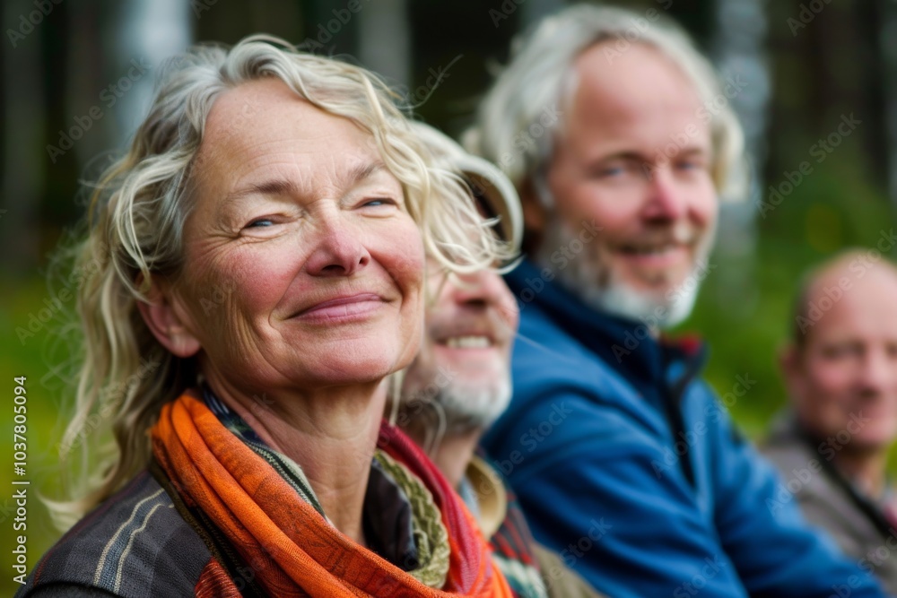 Portrait of happy senior couple in the park. Focus on eyes. Portrait of happy senior couple in the park. Focus on eyes.