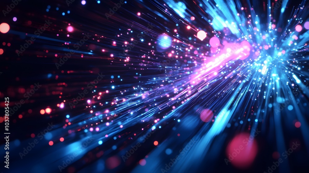 optical fibres dinamic flying from deep on technology background. optical fibres dinamic flying from deep on technology background.