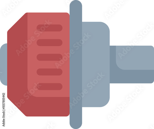 Car turbo icon representing forced induction system using exhaust gas to spin turbine