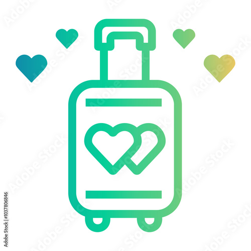 honeymoon Line Gradient Icon