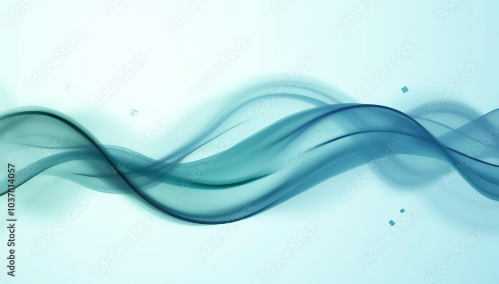 Obraz premium Description: Use smooth, flowing lines that form interconnected wave-like patterns across the background. This creates a soft, organic mesh structure, ideal for a minimalist and modern vibe.