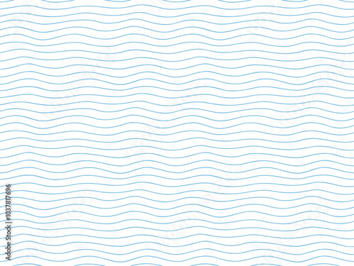 Abstract seamless background pattern with doodle waves