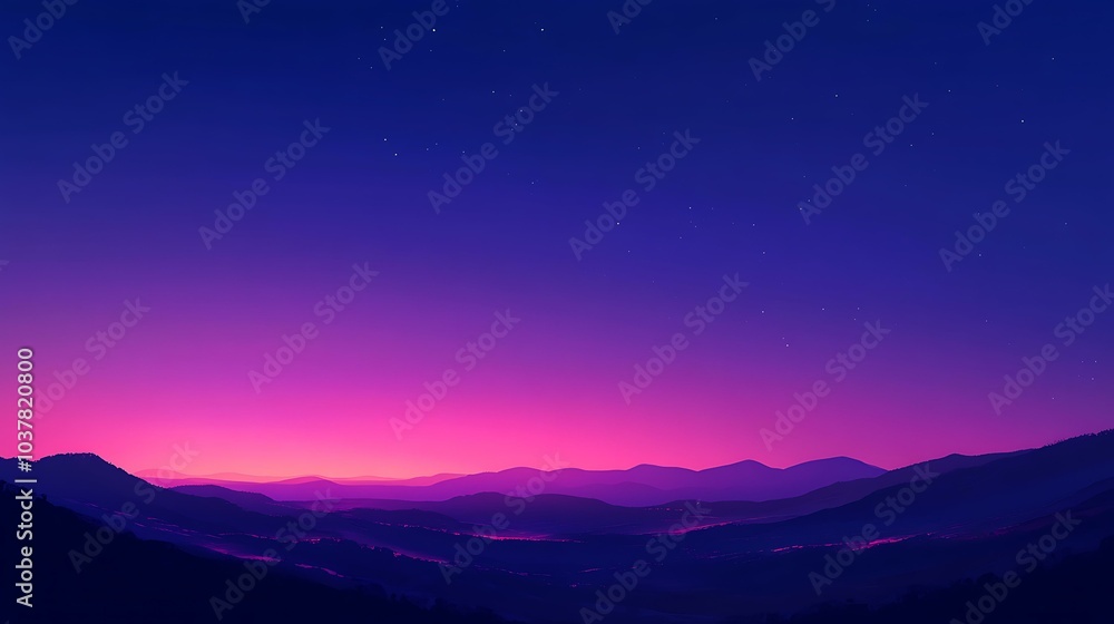 A beautiful sky at twilight with deep blue and purple tones as the last light of day fades away A beautiful sky at twilight with deep blue and purple tones as the last light of day fades away