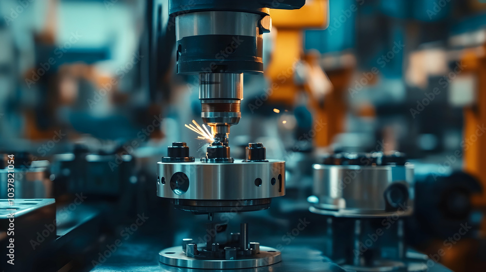 Close-Up of Workpieces and Quick Clamp Fixture in a Factory Setting for Robotic Welding - Close-Up of Workpieces and Quick Clamp Fixture in a Factory Setting for Robotic Welding -