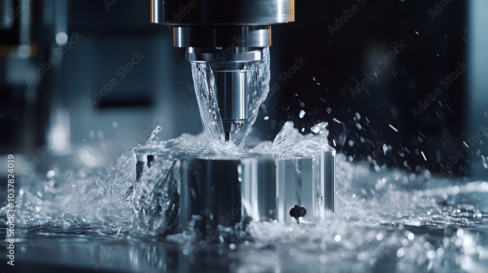 CNC at work. CNC at work.