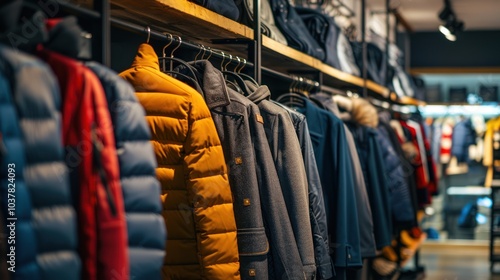 Winter Clothing on Display in a Store