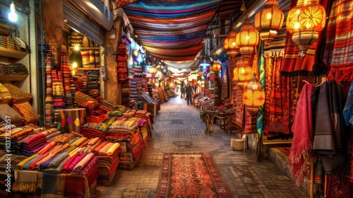 Vibrant Market Alley