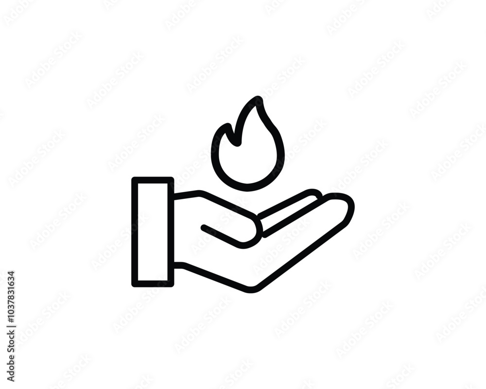 Burn icon vector symbol design illustration Burn icon vector symbol design illustration