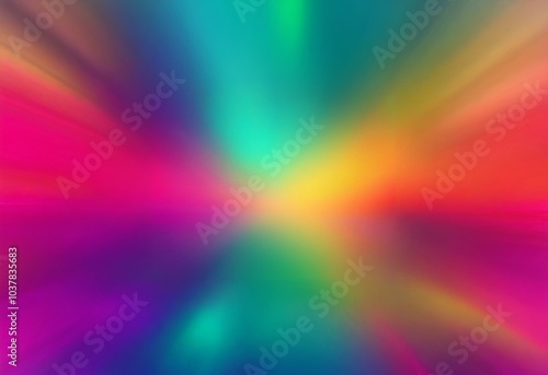 A colorful abstract background with a radial gradient effect.