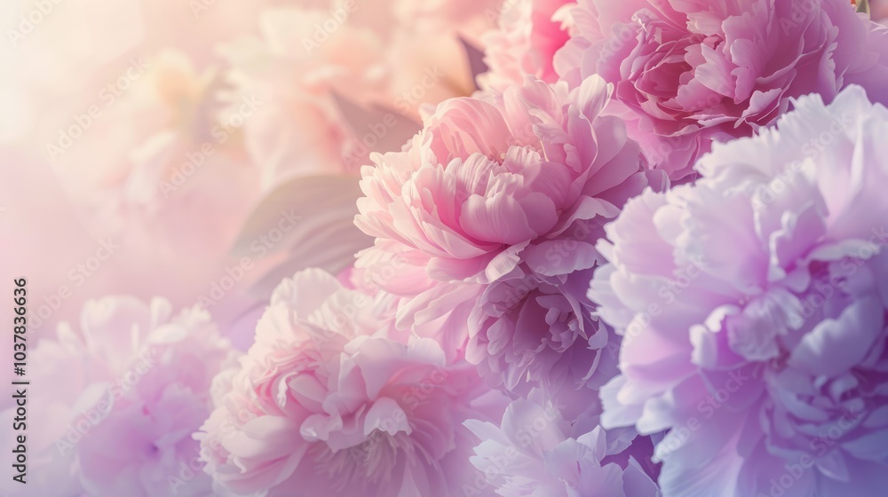 Soft Pastel Peony Bloom Soft Pastel Peony Bloom