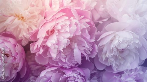 Wallpaper Mural Pink and White Peony Bouquet Torontodigital.ca