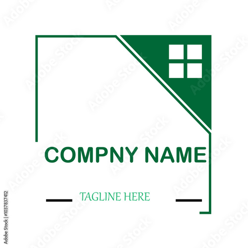Real estate design template, logo for construction architecture building. Premium Vector.