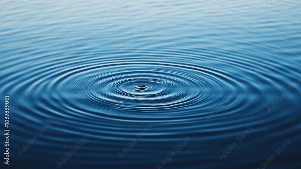 Tranquil Ripples on Calm Water Surface Tranquil Ripples on Calm Water Surface