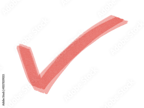 水彩のチェックマークのイラスト