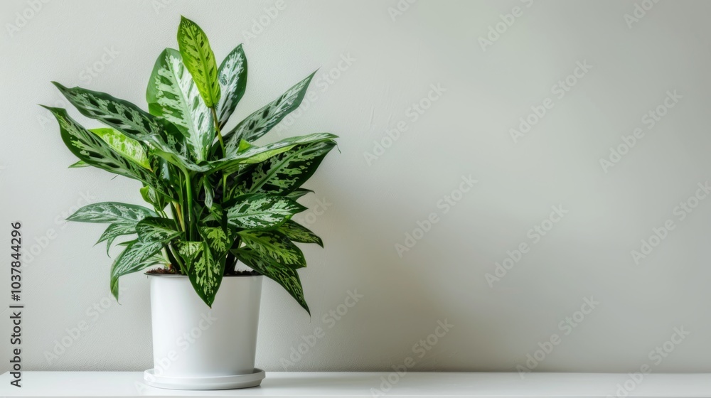 Modern indoor plant isolate on white background Modern indoor plant isolate on white background