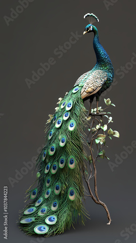 Wallpaper Mural The Peacock,peacock with an open tail. Torontodigital.ca