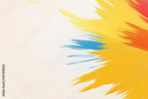 Wallpaper Mural A colorful painting with a white background Torontodigital.ca