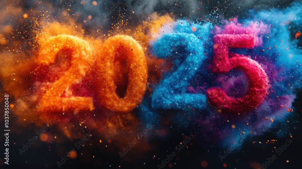 Vibrant and Eye-Catching Typography Design Featuring a Colorful Explosion Background for Modern Digital Projects Vibrant and Eye-Catching Typography Design Featuring a Colorful Explosion Background for Modern Digital Projects