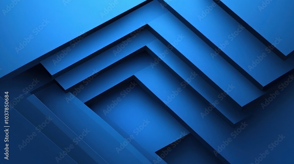 Abstract Blue Geometric Design Abstract Blue Geometric Design