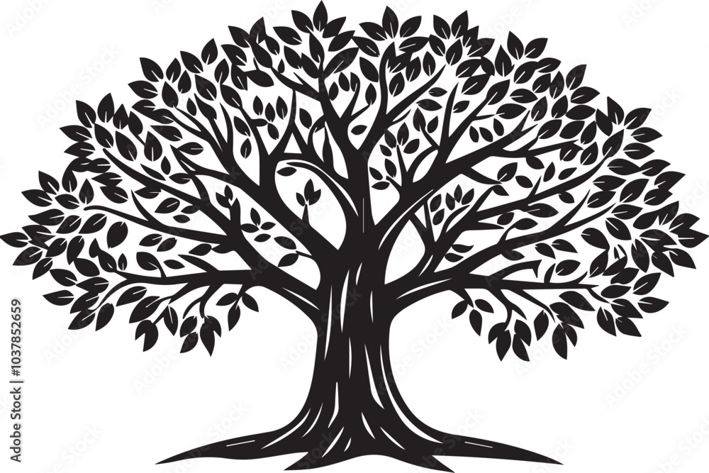 Obraz premium Tree Of Life,branch, tree, spring, growth, garden, flower vectors design 