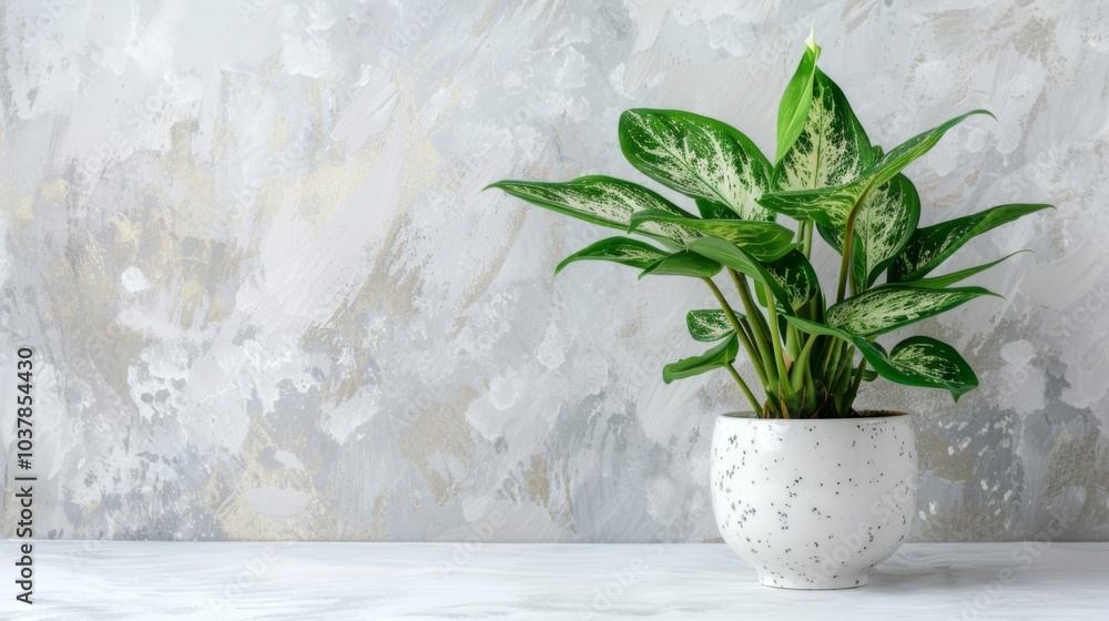 Modern indoor plant isolate on white background Modern indoor plant isolate on white background