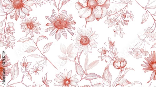 Floral Pattern - Delicate Illustration