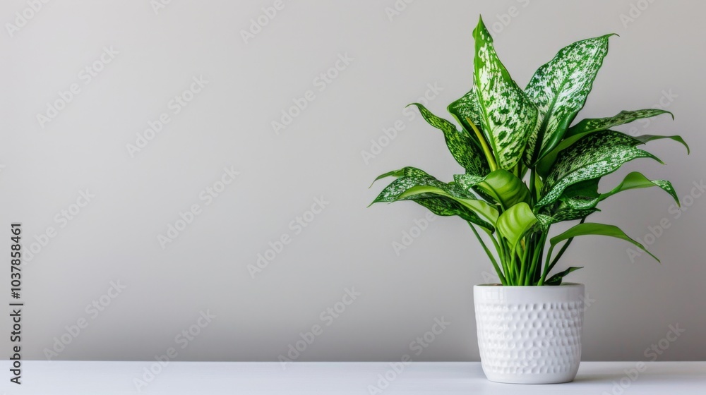 Modern indoor plant isolate on white background Modern indoor plant isolate on white background