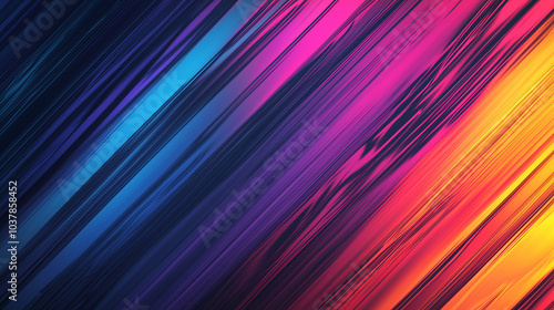 Abstract Colorful Diagonal Light Streaks Background