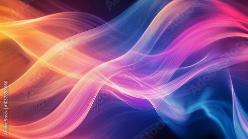 Wallpaper Mural Abstract Background Design with Dynamic Colored Lines Torontodigital.ca