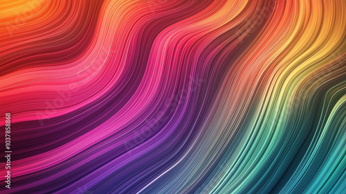 Abstract Background Design with Dynamic Colored Lines