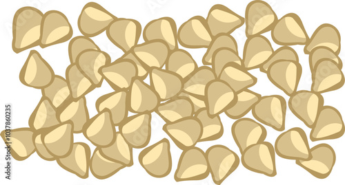 simple illustration of sesame seeds
