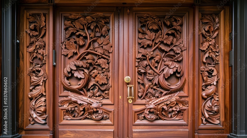 Intricately Carved Wooden Door Intricately Carved Wooden Door
