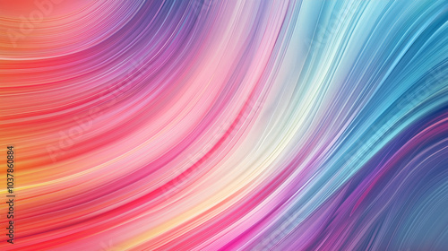 Abstract Flowing Colorful Wave Background