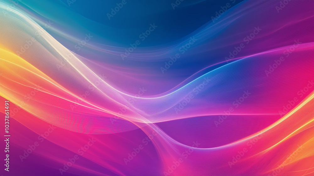 Abstract Background Design with Dynamic Colored Lines Abstract Background Design with Dynamic Colored Lines