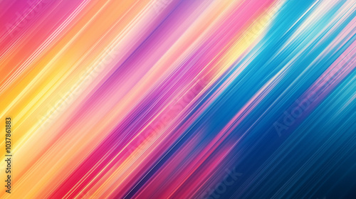 Abstract Colorful Diagonal Light Streaks Background