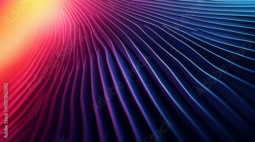 Abstract Flowing Colorful Wave Background