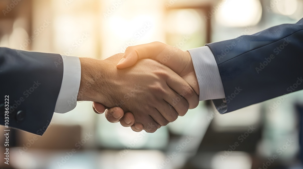 Business partners discussing a new partnership agreement in a professional setting Business partners discussing a new partnership agreement in a professional setting