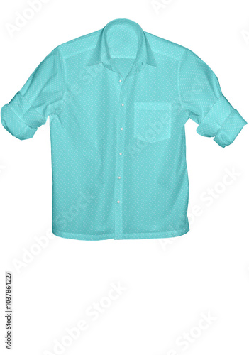 3D illustration summar season men shirt photo