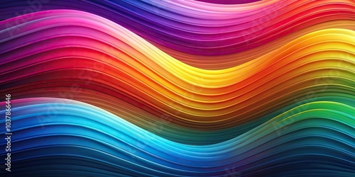 abstract background of colorful wavy gradients seen from above