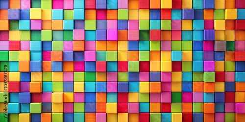 abstract background with colorful squares