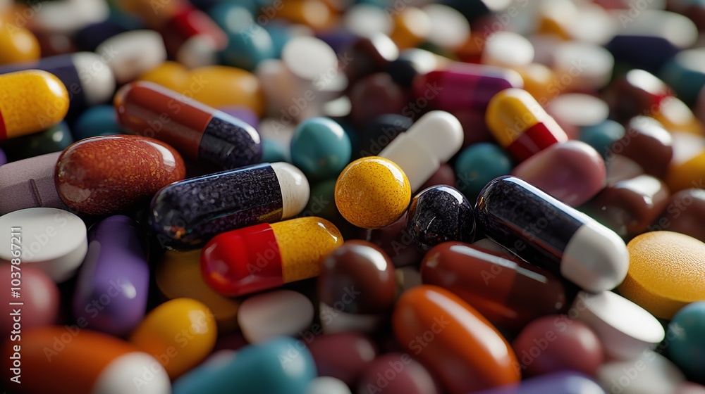 Colorful Medications – Tablets, Pills, Capsules Colorful Medications – Tablets, Pills, Capsules