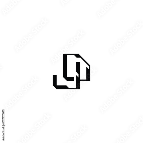 Free Download DJ monogram logo design letter text name symbol monochrome logotype alphabet character simple logo - GFXLoad