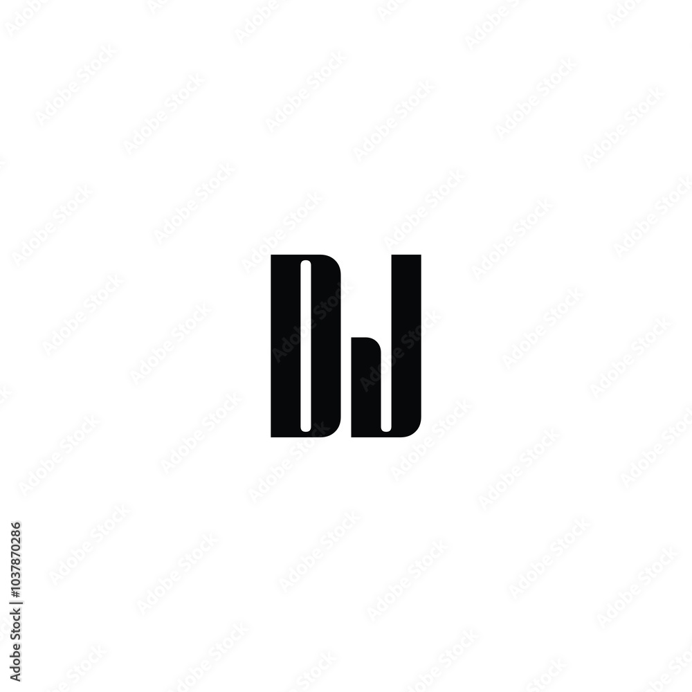 DJ monogram logo design letter text name symbol monochrome logotype alphabet character simple logo DJ monogram logo design letter text name symbol monochrome logotype alphabet character simple logo