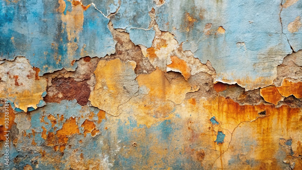 A Textured Canvas of Time, With Faded Hues and Cracks Revealing the Story of Layers and Ages A Textured Canvas of Time, With Faded Hues and Cracks Revealing the Story of Layers and Ages