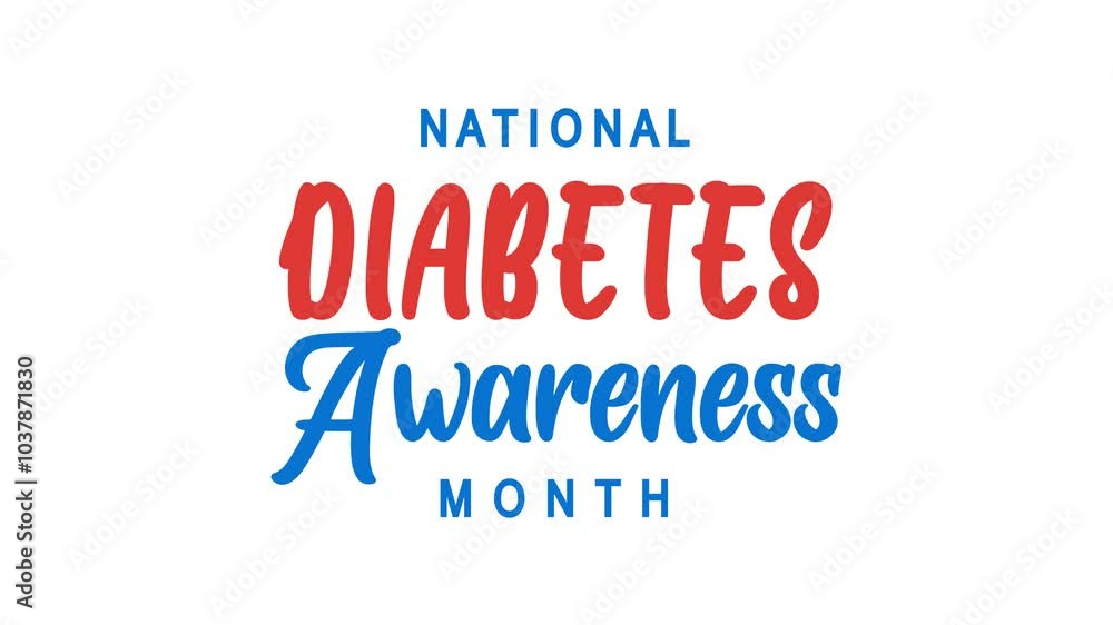 National Diabetes Awareness Month Text Animation. Great for National Diabetes Awareness Month Celebrations with transparent background, for banner, social media feed wallpaper stories National Diabetes Awareness Month Text Animation. Great for National Diabetes Awareness Month Celebrations with transparent background, for banner, social media feed wallpaper stories