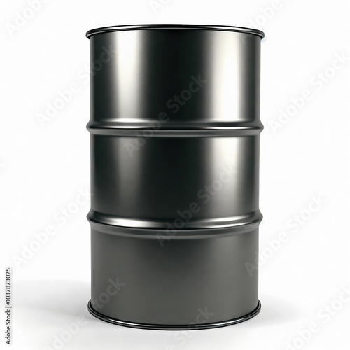 Black barrel with a silver band