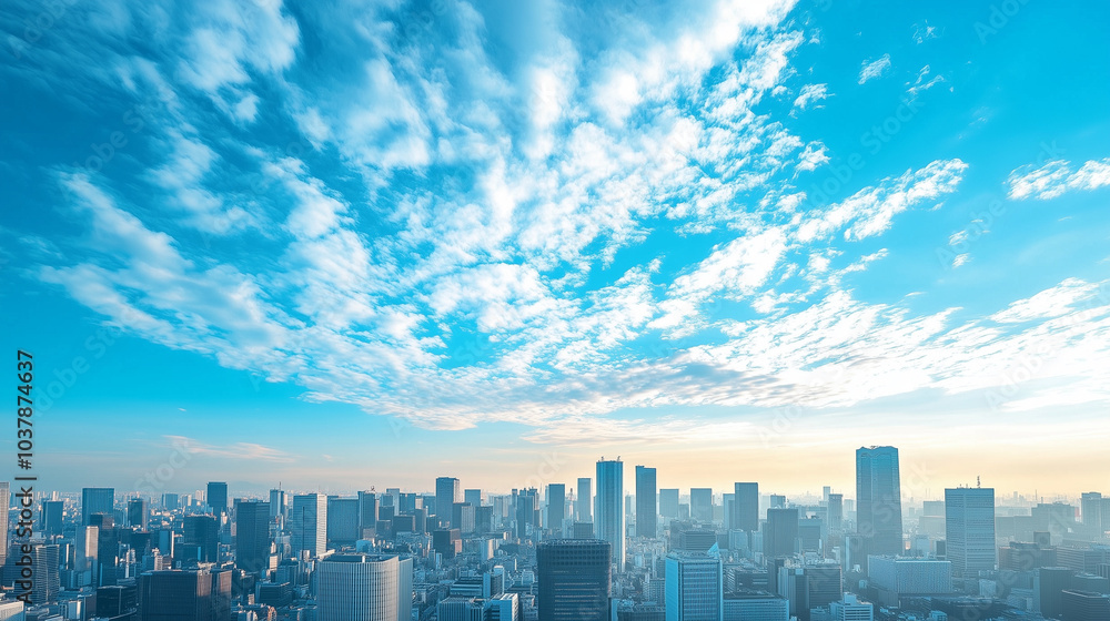 City Skyline Under Blue Sky and White Clouds City Skyline Under Blue Sky and White Clouds