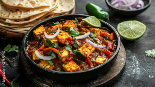 Wallpaper Mural Delicious Paneer Dish with Fresh Vegetables and Spices Torontodigital.ca